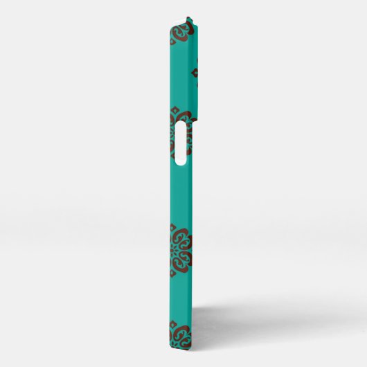 "Crimson Scrolls - Bold Elegance" iPhone Hülle (Rechte Seite)