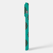 "Crimson Scrolls - Bold Elegance" iPhone Hülle (Linke Seite)