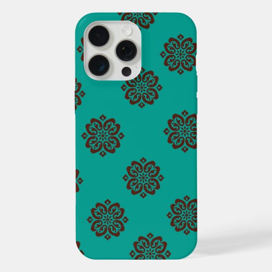 "Crimson Scrolls - Bold Elegance" iPhone Hülle (Rückseite)