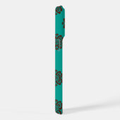 "Crimson Scrolls - Bold Elegance" iPhone Hülle (Rechte Seite)