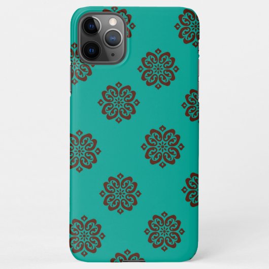 "Crimson Scrolls - Bold Elegance" iPhone Hülle (Rückseite)