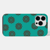 "Crimson Scrolls - Bold Elegance" iPhone Hülle (Rückseite (Horizontal))