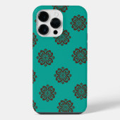 "Crimson Scrolls - Bold Elegance" iPhone Hülle (Rückseite)