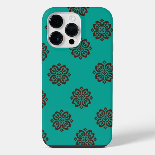 "Crimson Scrolls - Bold Elegance" iPhone Hülle (Rückseite)