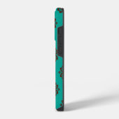 "Crimson Scrolls - Bold Elegance" iPhone Hülle (Linke Seite)