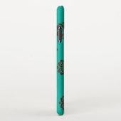 "Crimson Scrolls - Bold Elegance" iPhone Hülle (Rechte Seite)