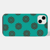 "Crimson Scrolls - Bold Elegance" iPhone Hülle (Rückseite (Horizontal))