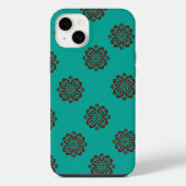 "Crimson Scrolls - Bold Elegance" iPhone Hülle (Rückseite)