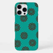 "Crimson Scrolls - Bold Elegance" iPhone Hülle (Rückseite)