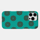 "Crimson Scrolls - Bold Elegance" iPhone Hülle (Rückseite (Horizontal))