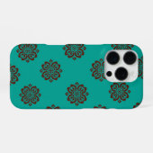 "Crimson Scrolls - Bold Elegance" iPhone Hülle (Rückseite (Horizontal))