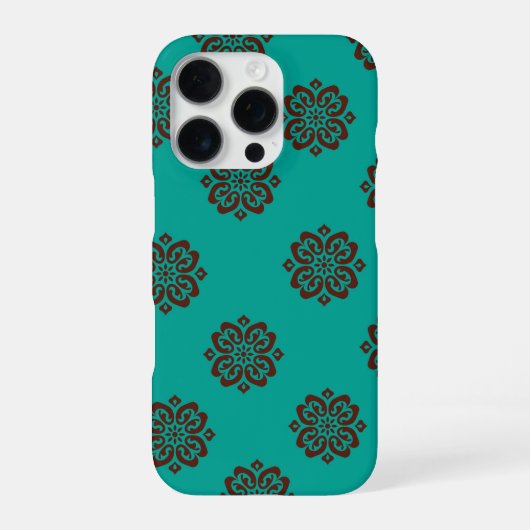 "Crimson Scrolls - Bold Elegance" iPhone Hülle (Rückseite)