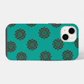 "Crimson Scrolls - Bold Elegance" iPhone Hülle (Rückseite (Horizontal))