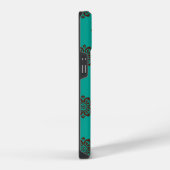 "Crimson Scrolls - Bold Elegance" iPhone Hülle (Rechte Seite)