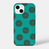 "Crimson Scrolls - Bold Elegance" iPhone Hülle (Rückseite)