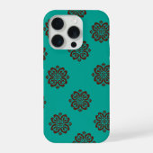 "Crimson Scrolls - Bold Elegance" iPhone Hülle (Rückseite)