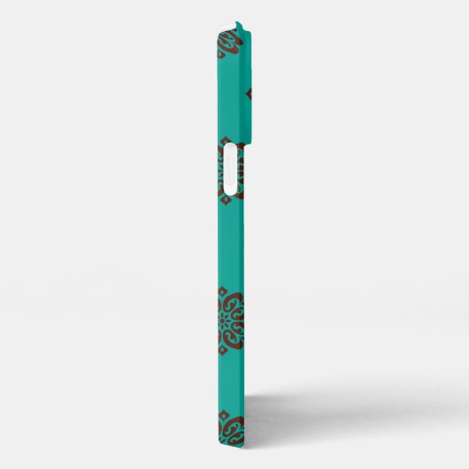 "Crimson Scrolls - Bold Elegance" iPhone Hülle (Rechte Seite)