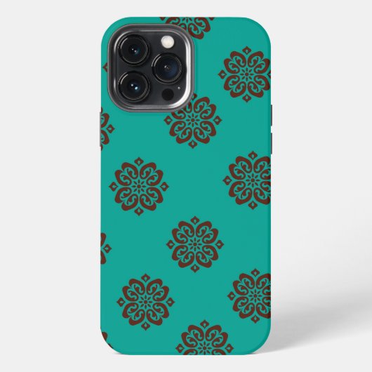 "Crimson Scrolls - Bold Elegance" iPhone Hülle (Rückseite)
