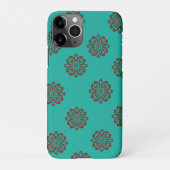 "Crimson Scrolls - Bold Elegance" iPhone Hülle (Rückseite)