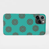 "Crimson Scrolls - Bold Elegance" iPhone Hülle (Rückseite (Horizontal))