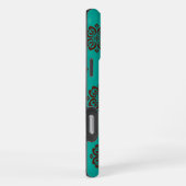 "Crimson Scrolls - Bold Elegance" iPhone Hülle (Rechte Seite)