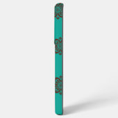 "Crimson Scrolls - Bold Elegance" Samsung Galaxy Hülle (Linke Seite)