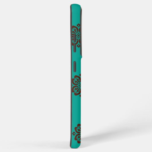 "Crimson Scrolls - Bold Elegance" Samsung Galaxy Hülle (Rechte Seite)