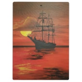 Crimson Seas Clipper Ship Klemmbrett (Rückseite)