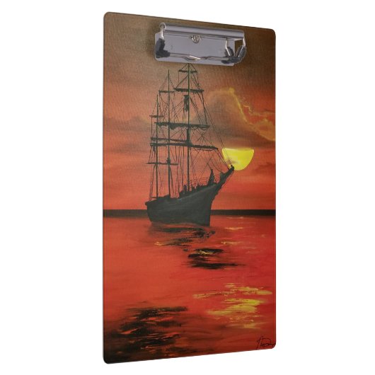 Crimson Seas Clipper Ship Klemmbrett (Rechts)