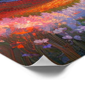 Crimson Serenade am Berg Lake Poster (Ecke)