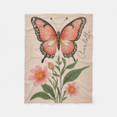 Crimson Serenade Personalisiert Fleecedecke (Vorderseite)