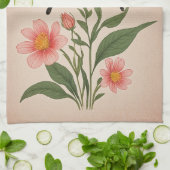 Crimson Serenade Personalisiert Geschirrtuch (Gefaltet)