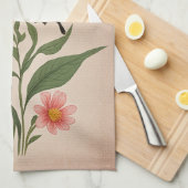 Crimson Serenade Personalisiert Geschirrtuch (Viertel Falte)