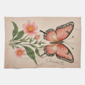 Crimson Serenade Personalisiert Geschirrtuch (Horizontal)