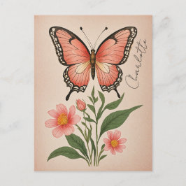 Crimson Serenade Personalisiert Postkarte