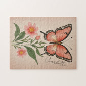 Crimson Serenade Personalisiert Puzzle (Horizontal)