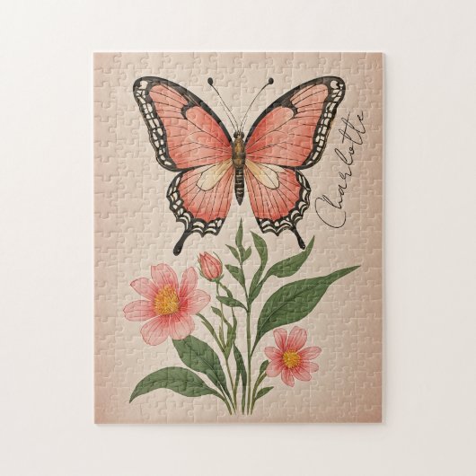 Crimson Serenade Personalisiert Puzzle (Vertikal)