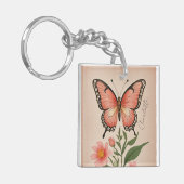 Crimson Serenade Personalisiert Schlüsselanhänger (Vorderseite links)