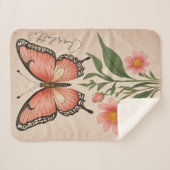 Crimson Serenade Personalisiert Sherpadecke (Vorderseite (Horizontal))