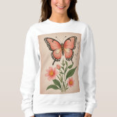 Crimson Serenade Personalisiert Sweatshirt (Vorderseite)