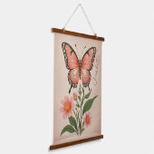 Crimson Serenade Personalisiert Wandteppich Mit Holzrahmen (Gewinkelt)