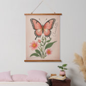 Crimson Serenade Personalisiert Wandteppich Mit Holzrahmen (Schlafzimmer)