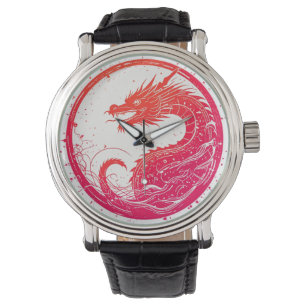 Crimson Serpent Emblem Armbanduhr