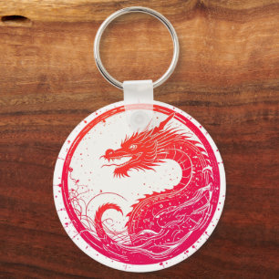 Crimson Serpent Emblem Schlüsselanhänger