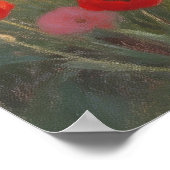 Crimson Shore - Pastel Painting Style Art Poster (Ecke)