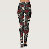 Crimson Skull Blüte Leggings (Rückseite)