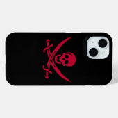 Crimson Skull & Schwerter Pirate Fahne von Calico Case-Mate iPhone Hülle (Rückseite (Horizontal))