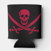 Crimson Skull & Schwerter Pirate Fahne von Calico Dosenkühler (Rückseite)