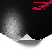 Crimson Skull & Schwerter Pirate Fahne von Calico Fotodruck (Ecke)