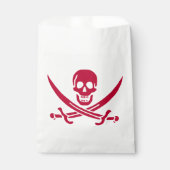 Crimson Skull & Schwerter Pirate Fahne von Calico Geschenktütchen (Vorderseite)